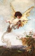 Julius Kronberg Cupid with a Bow France oil painting artist